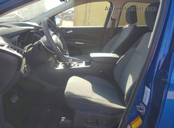 1FMCU0GD7KUB85262 2019 FORD ESCAPE Blue წინა სალონის ხედი