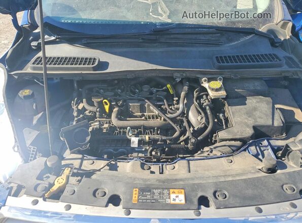 1FMCU0GD7KUB85262 2019 FORD ESCAPE Blue ძრავის განყოფილების ხედი