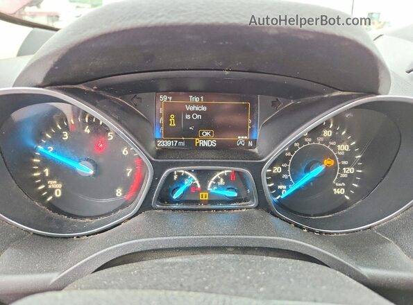 1FMCU0GD7KUC02724 2019 FORD ESCAPE Red Սարքավորումների վահանակի տեսք