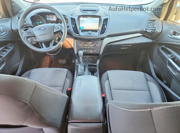 1FMCU0GD8HUD95510 2017 FORD ESCAPE Black Widok deski rozdzielczej
