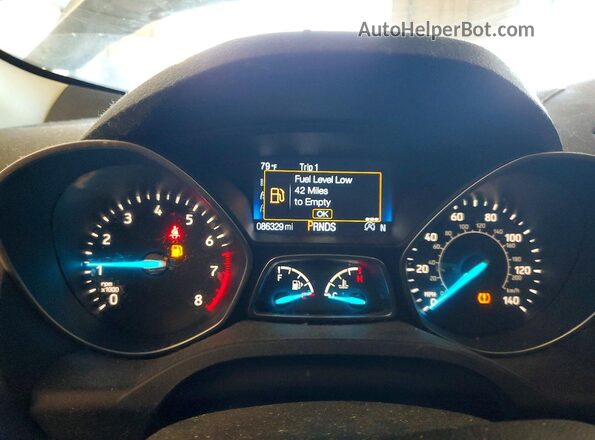 1FMCU0GD8JUA03731 2018 FORD ESCAPE Синий Вид щитка приборов
