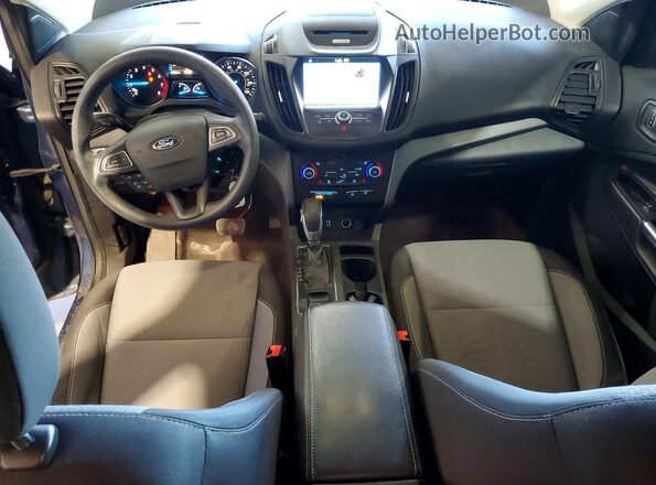1FMCU0GD8JUA03731 2018 FORD ESCAPE Синий Вид панели приборов