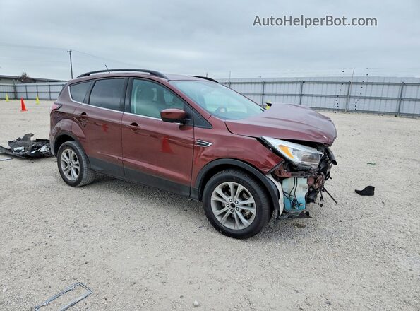 1FMCU0GD8JUB11279 2018 FORD ESCAPE Темно-бордовый Передняя правая четверть