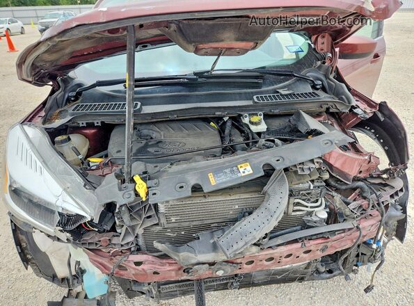 1FMCU0GD8JUB11279 2018 FORD ESCAPE Темно-бордовый Вид подкапотного пространства