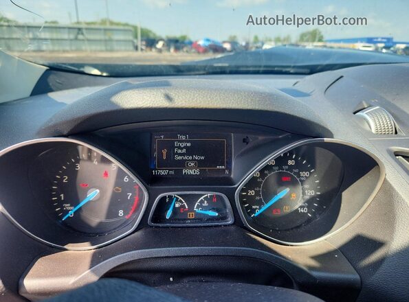1FMCU0GD8JUD03205 2018 FORD ESCAPE Black Սարքավորումների վահանակի տեսք