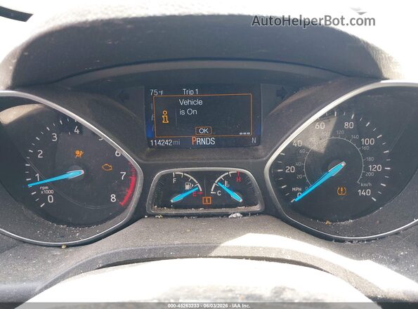 1FMCU0GD8KUA16674 2019 FORD ESCAPE Silver უკანა სავარძლების ხედი