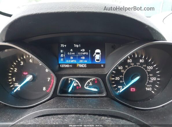 1FMCU0GD9HUB39201 2017 FORD ESCAPE Silver უკანა სავარძლების ხედი