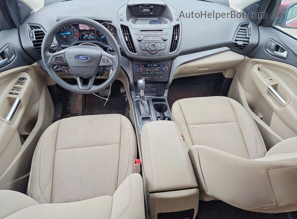 1FMCU0GD9HUB66415 2017 FORD ESCAPE Red Dashboard view