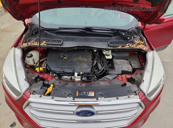 1FMCU0GD9HUB66415 2017 FORD ESCAPE Red Rear interior view