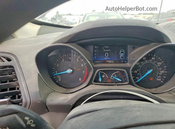 1FMCU0GD9HUD38281 2017 FORD ESCAPE Gray Widok zestawu wskaźników