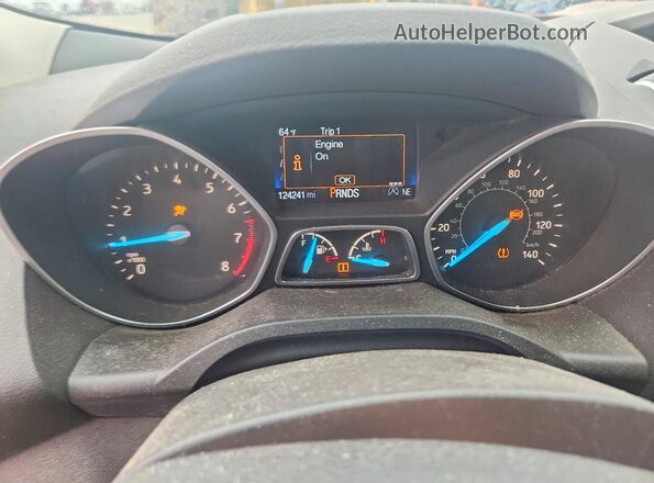 1FMCU0GD9HUE91758 2017 FORD ESCAPE Красный Вид щитка приборов