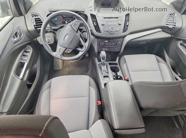 1FMCU0GD9JUA25480 2018 FORD ESCAPE Gray Vista del salpicadero