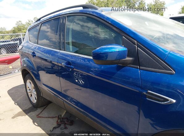 1FMCU0GD9JUC29650 2018 FORD ESCAPE Blue Вид задньої частини салону