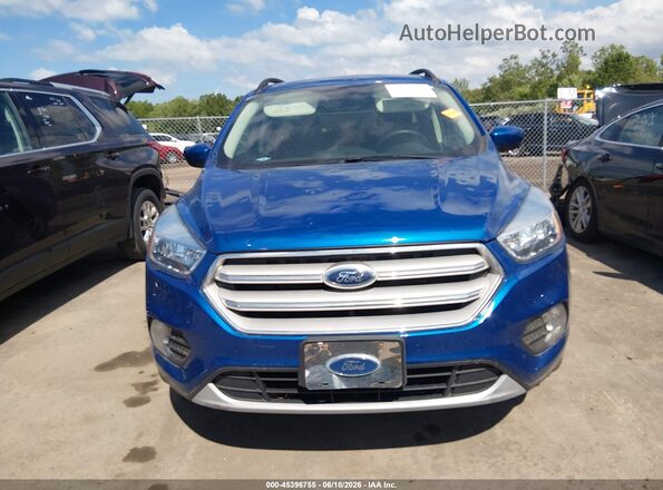 1FMCU0GD9JUC29650 2018 FORD ESCAPE Blue Вид щитка приладів