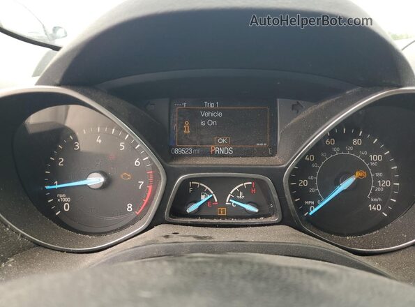 1FMCU0GD9JUD06999 2018 FORD ESCAPE Gray Вид щитка приладів