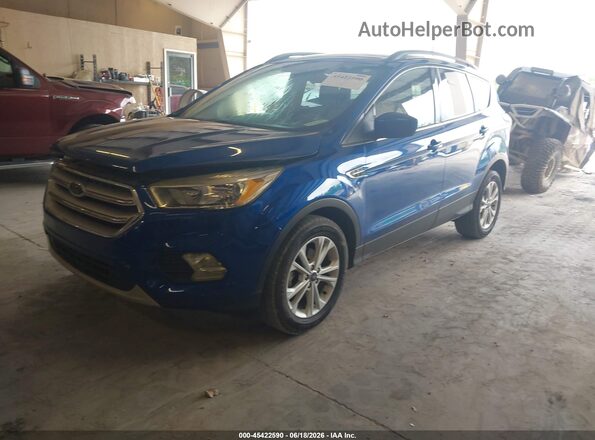 1FMCU0GD9JUD33779 2018 FORD ESCAPE Blue Передня ліва чверть