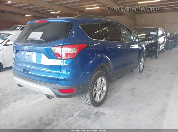 1FMCU0GD9JUD33779 2018 FORD ESCAPE Blue Задня права чверть