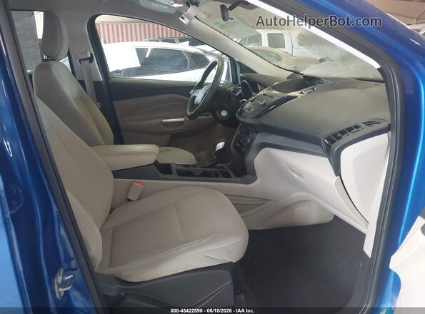 1FMCU0GD9JUD33779 2018 FORD ESCAPE Blue Вид салону спереду