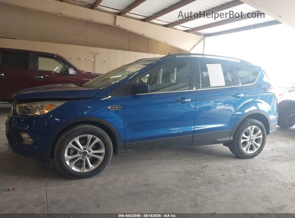 1FMCU0GD9JUD33779 2018 FORD ESCAPE Blue Панорамний вид салону 360°