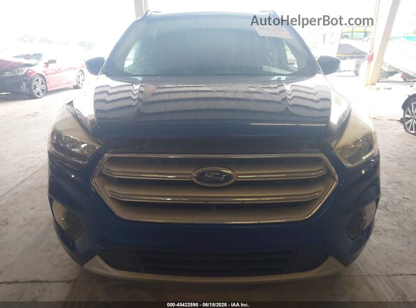 1FMCU0GD9JUD33779 2018 FORD ESCAPE Blue Вид щитка приладів