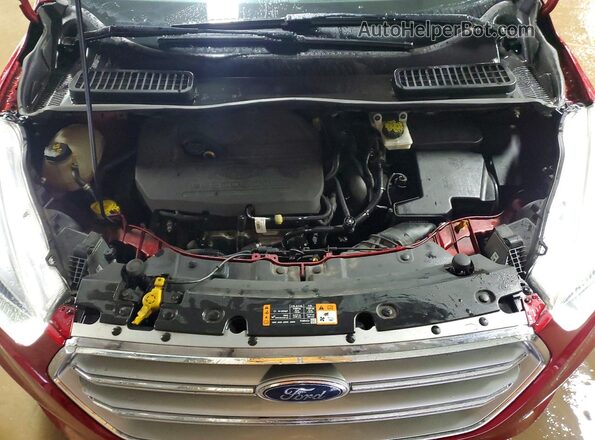 1FMCU0GDXHUD37186 2017 FORD ESCAPE Red უკანა სალონის ხედი