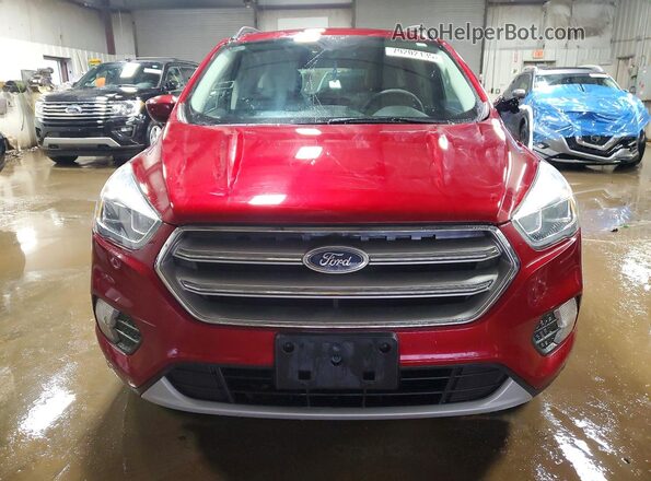 1FMCU0GDXHUD37186 2017 FORD ESCAPE Red წინა ხედი