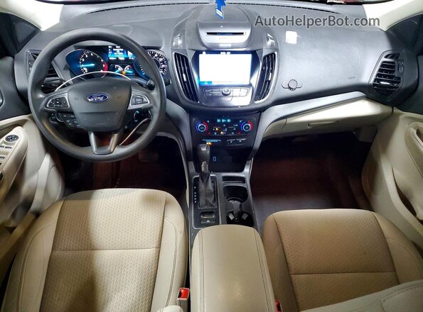 1FMCU0GDXHUD37186 2017 FORD ESCAPE Red წინა პანელის ხედი