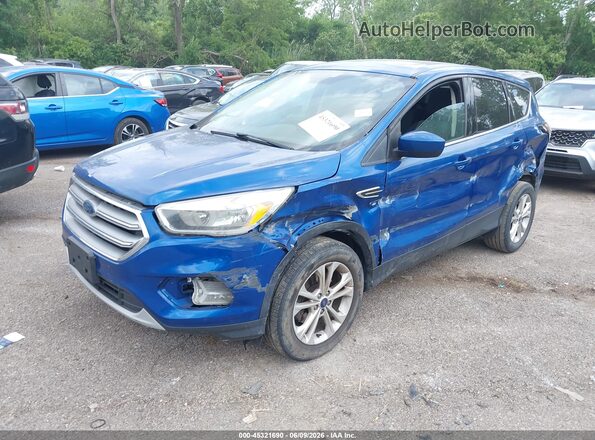 1FMCU0GDXHUE68585 2017 FORD ESCAPE Blue Առջևի ձախ երեք քառորդ տեսարան