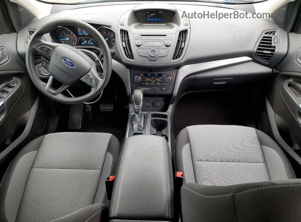 1FMCU0GDXJUB23661 2018 FORD ESCAPE Gray Вид панелі приладів