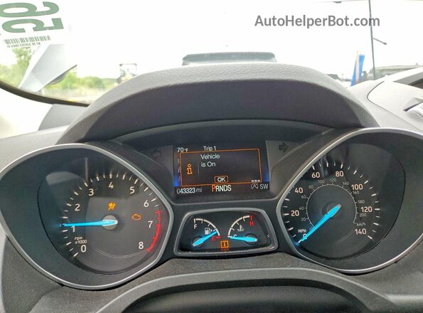 1FMCU0GDXJUB23661 2018 FORD ESCAPE Gray Вид щитка приладів