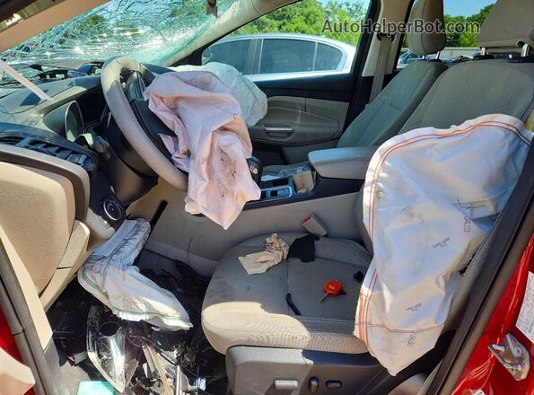 1FMCU0GDXJUB36569 2018 FORD ESCAPE Red Вид салону спереду