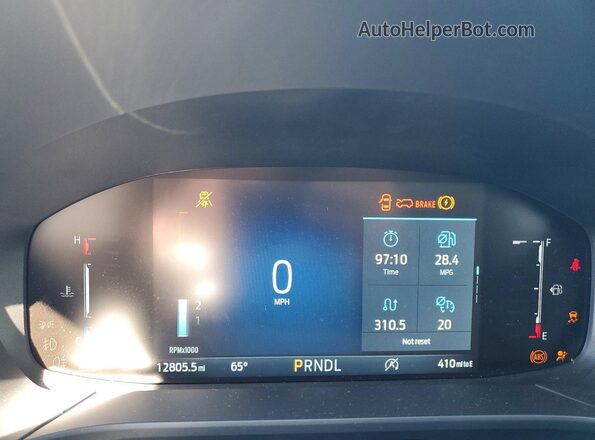 1FMCU0GN7SUB04527 2025 FORD ESCAPE White Vista del cuadro de instrumentos