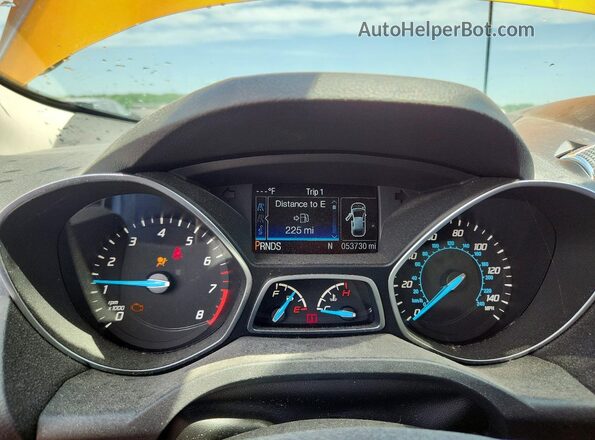 1FMCU0GX0GUA20283 2016 FORD ESCAPE Gold Vista del cuadro de instrumentos