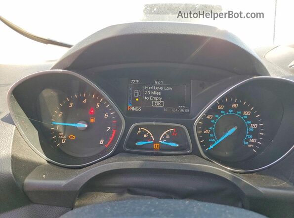 1FMCU0GX0GUB15927 2016 FORD ESCAPE White Instrument cluster view
