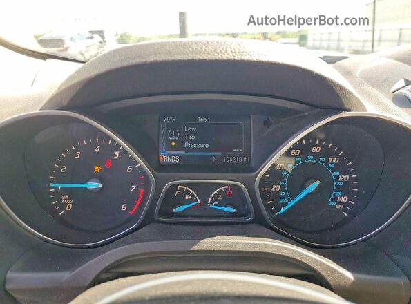 1FMCU0GX2GUC05175 2016 FORD ESCAPE Белый Вид щитка приборов