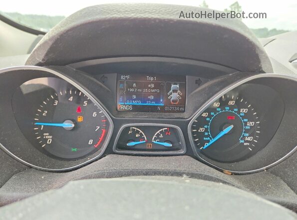 1FMCU0GX7GUA08762 2016 FORD ESCAPE Красный Вид щитка приборов