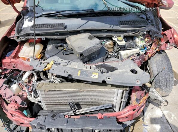 1FMCU0GX8GUB13567 2016 FORD ESCAPE Red Engine compartment view