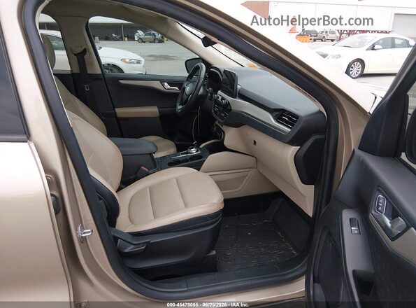 1FMCU0H67LUA76060 2020 FORD ESCAPE Beige Widok wnętrza z przodu