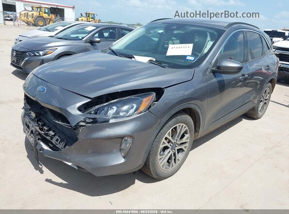 1FMCU0H68MUA24468 2021 FORD ESCAPE Gray Front left