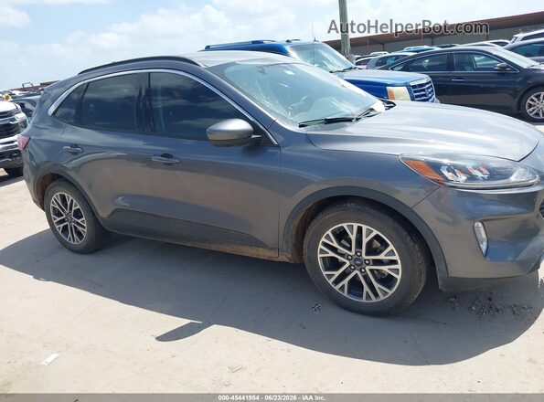 1FMCU0H68MUA24468 2021 FORD ESCAPE Gray Rear interior view