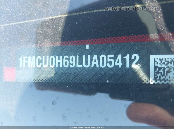 1FMCU0H69LUA05412 2020 FORD ESCAPE Red 