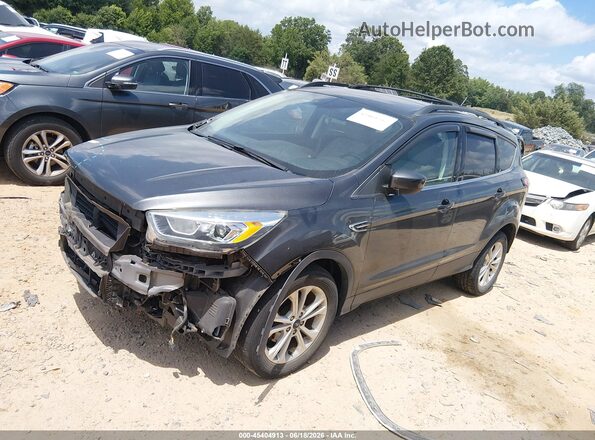 1FMCU0HD5JUB19631 2018 FORD ESCAPE Gray Передня ліва чверть