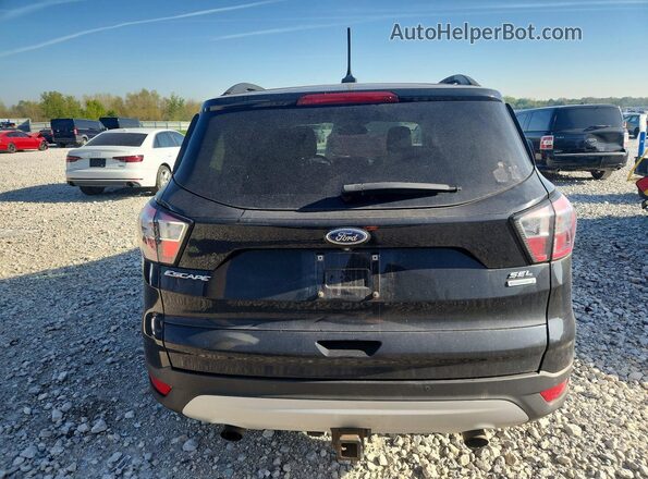 1FMCU0HD7JUB09215 2018 FORD ESCAPE Black Rear view