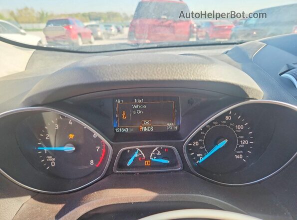 1FMCU0HD7JUB09215 2018 FORD ESCAPE Black Instrument cluster view