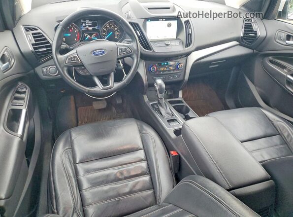 1FMCU0HD8JUD48854 2018 FORD ESCAPE White Vista del salpicadero