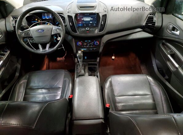 1FMCU0HD9JUC76174 2018 FORD ESCAPE Gray Вид панелі приладів