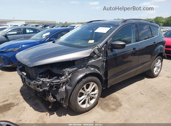 1FMCU0HDXKUC24540 2019 FORD ESCAPE Gray Առջևի ձախ երեք քառորդ տեսարան