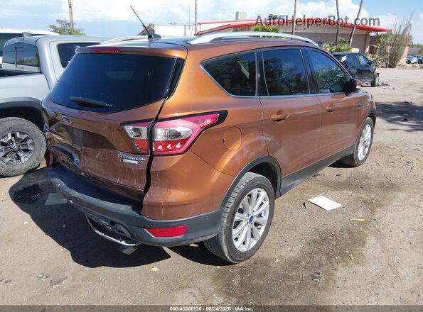 1FMCU0J90HUC51387 2017 FORD ESCAPE Orange Rear right