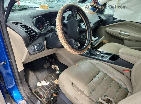 1FMCU0J91HUD24332 2017 FORD ESCAPE Blue Dashboard view