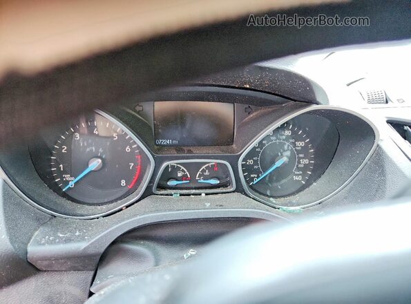 1FMCU0J91HUD24332 2017 FORD ESCAPE Blue Instrument cluster view